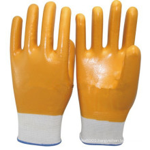 NMSAFETY anti-oil and waterproof nylon nitrile work glove manufacturer